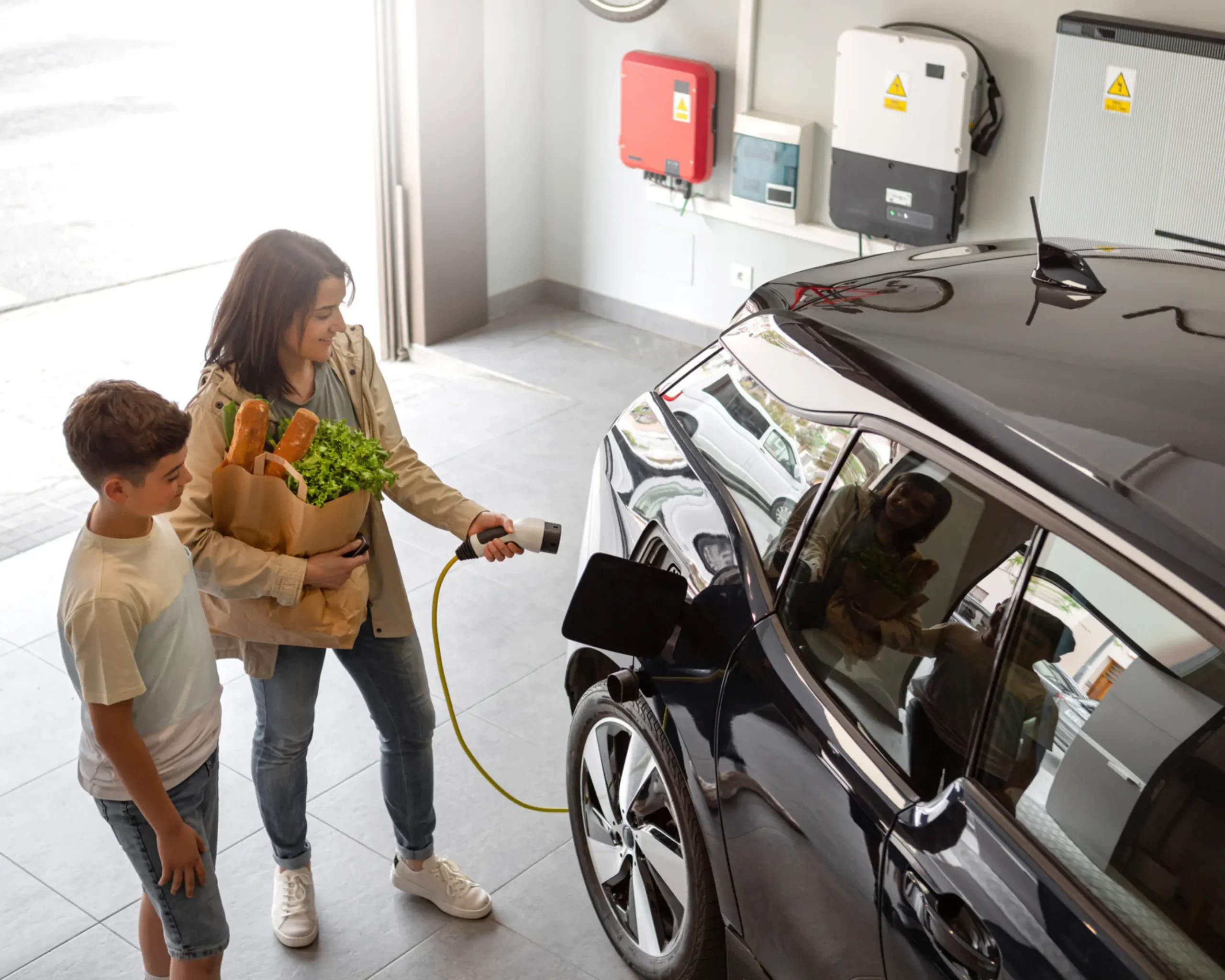 Home electric vehicle charging in a residential garage | Primary Electric | Wasilla, AK